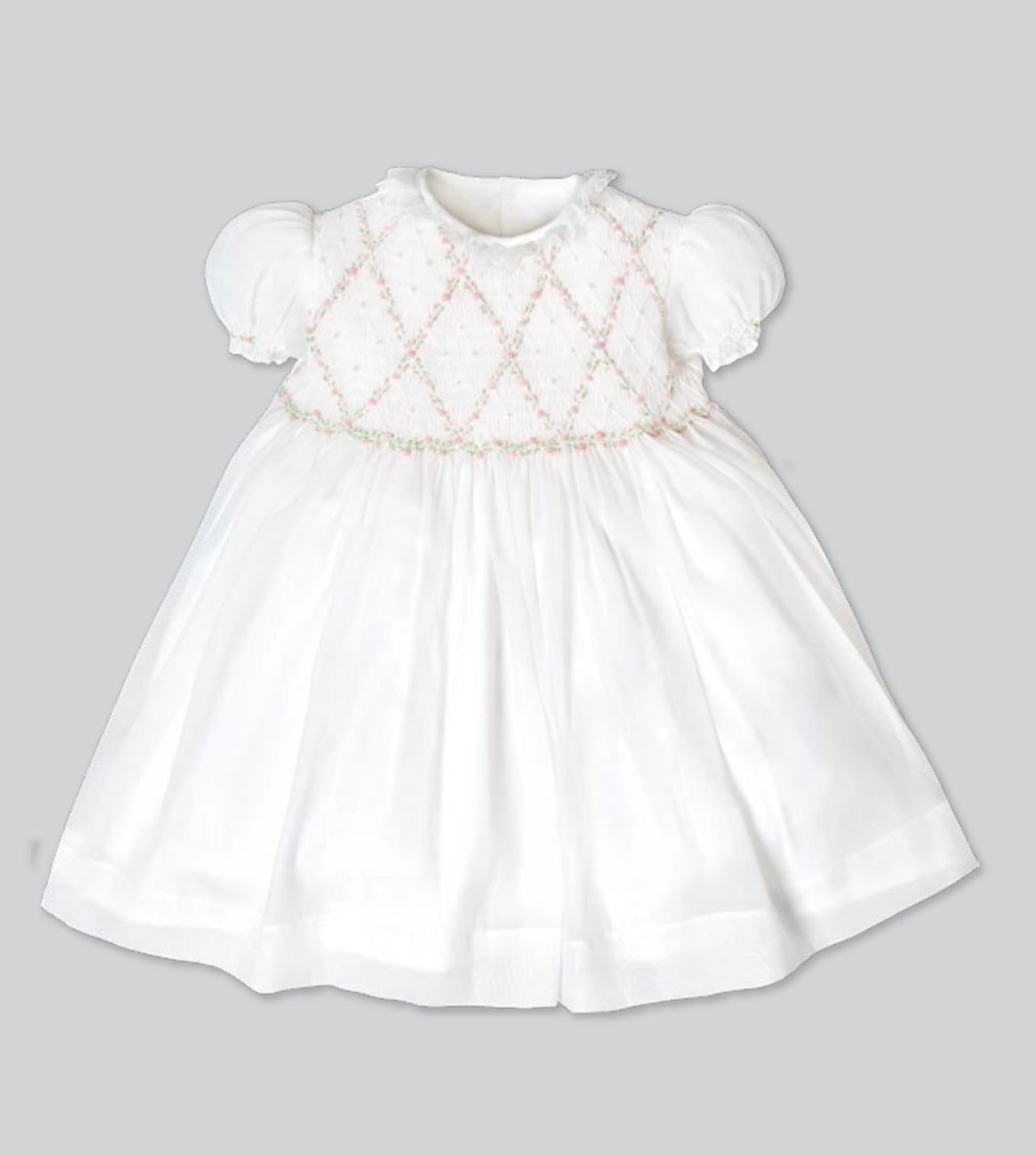 Vintage Floral Smocked Malaya Dress