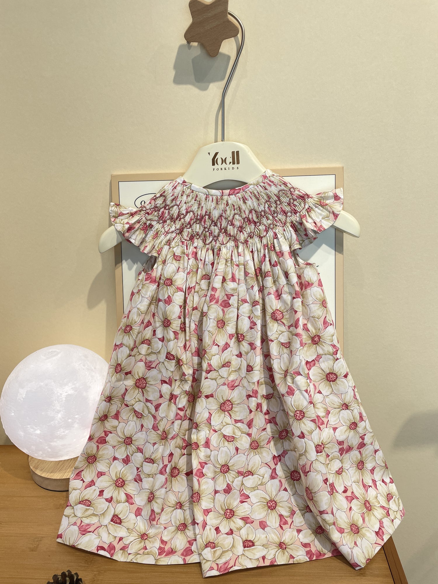 Girl's flower hand embroidered, wrapped and floral dress