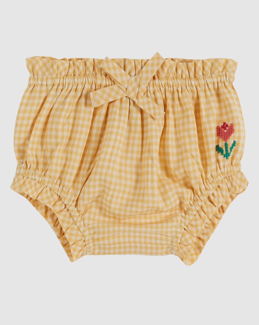 Emile et Ida Tulip Vichy Bloomer Yellow