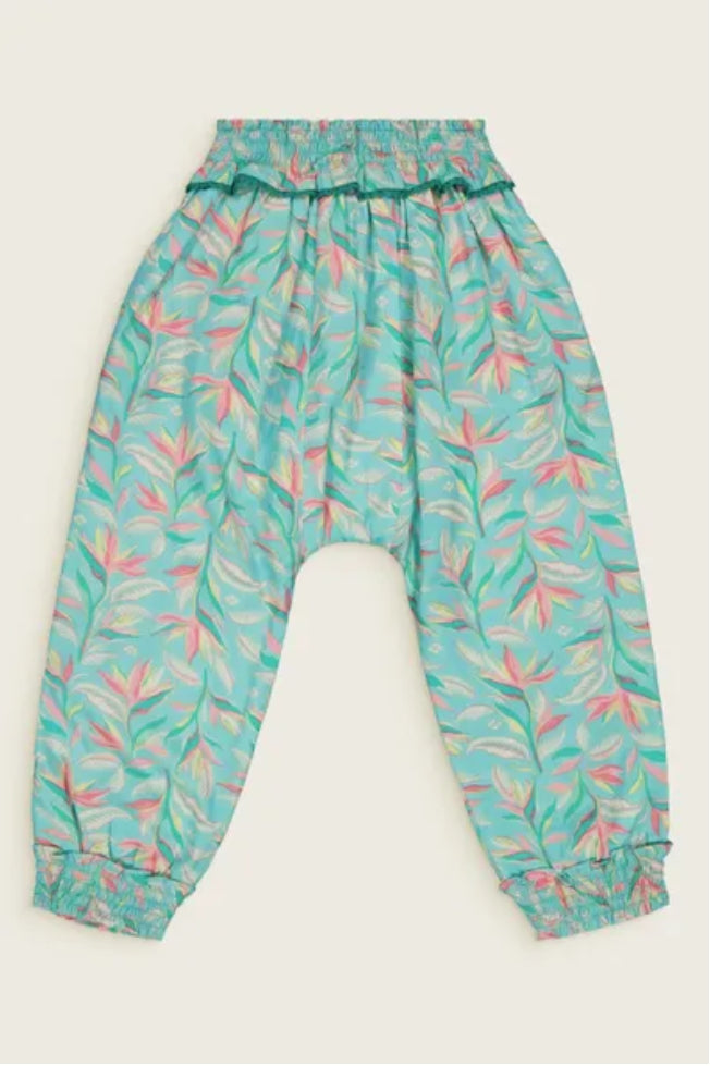 Girls Tropical Floral Harem Pants