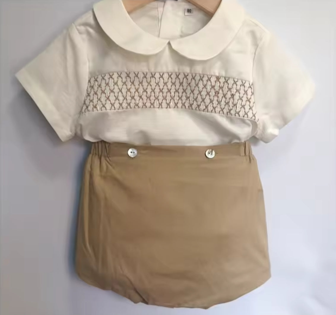 Spanish Baby Boy Boutique Clothes Set