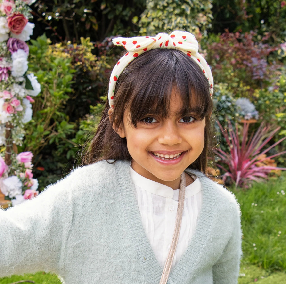 Rosy Apple Tie Headband