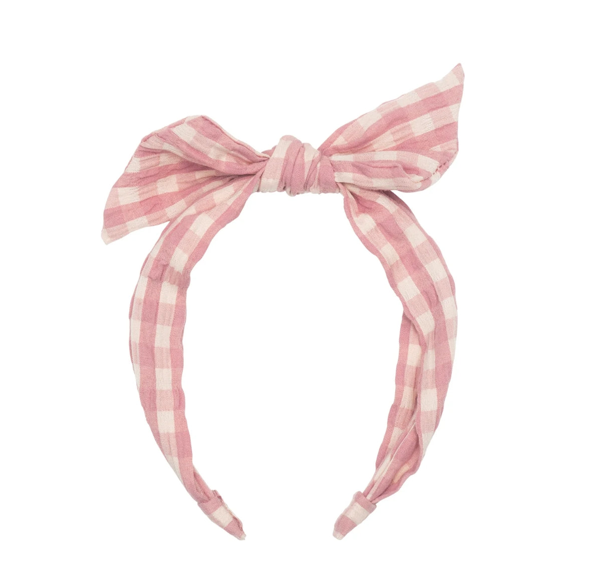 Taylor Gingham Tie Headband