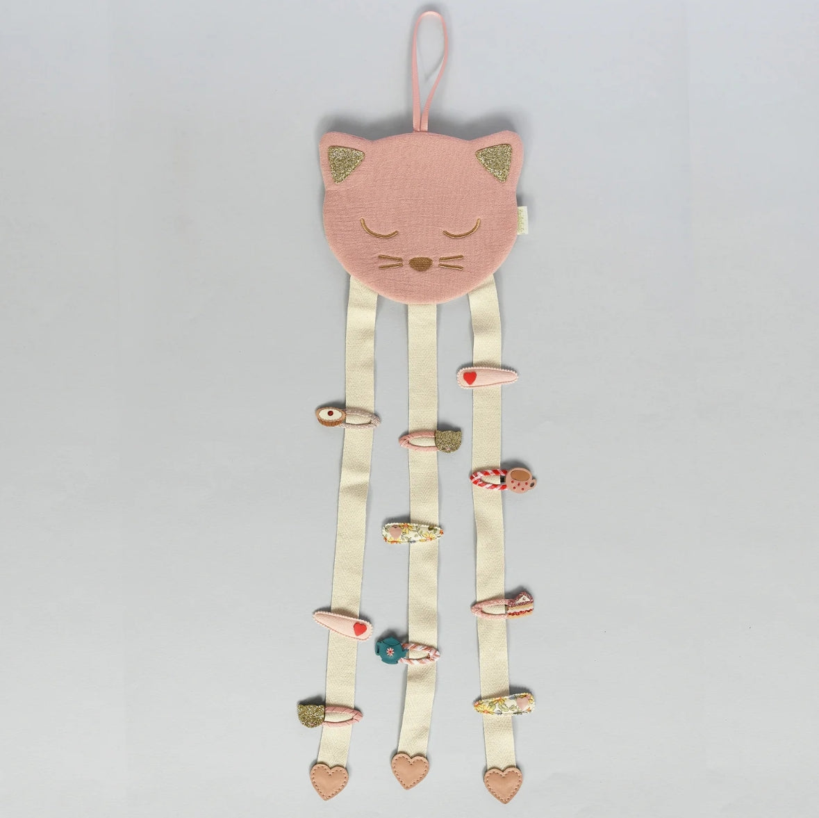 Clara Cat 3 Ribbon Clip Hanger