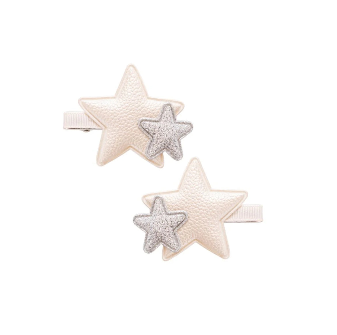 DOUBLE STAR CLIP SET AMIRA MOONBEAM/GALAXY