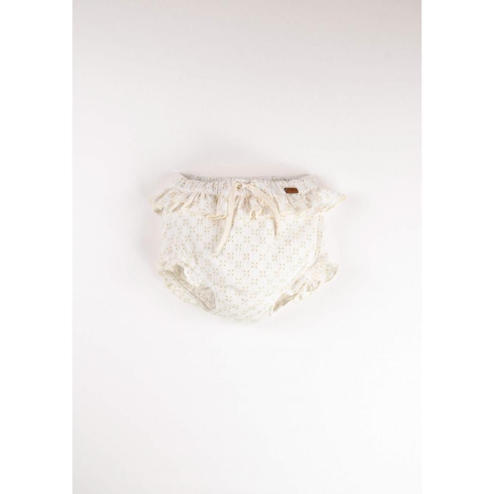 Popelin Ruffled Waist  Baby Bloomers