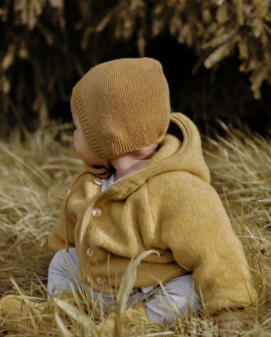 ENGEL -  wool fleece jacket - saffron