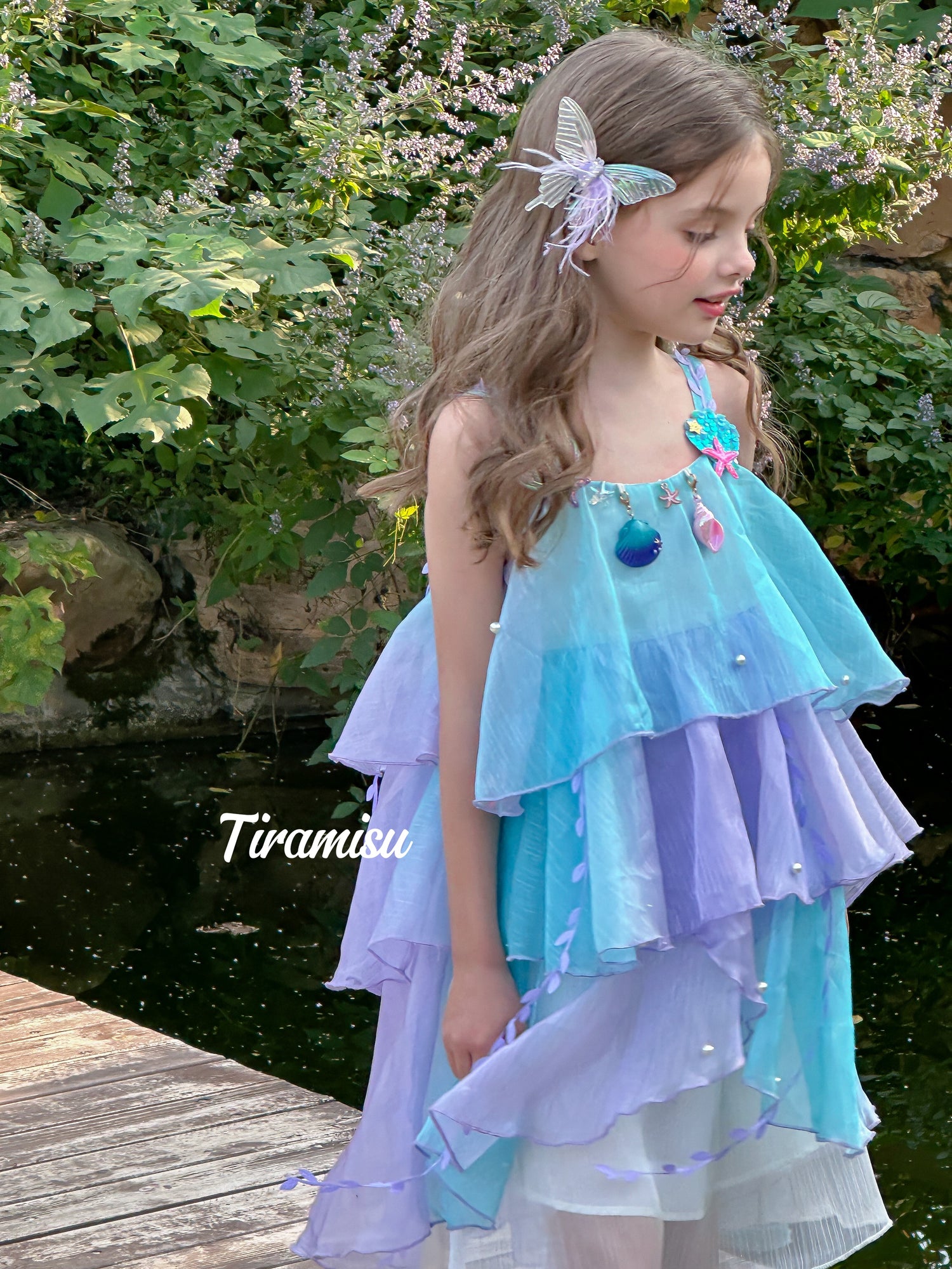 Romantic Layered Tulle Dress for Girls