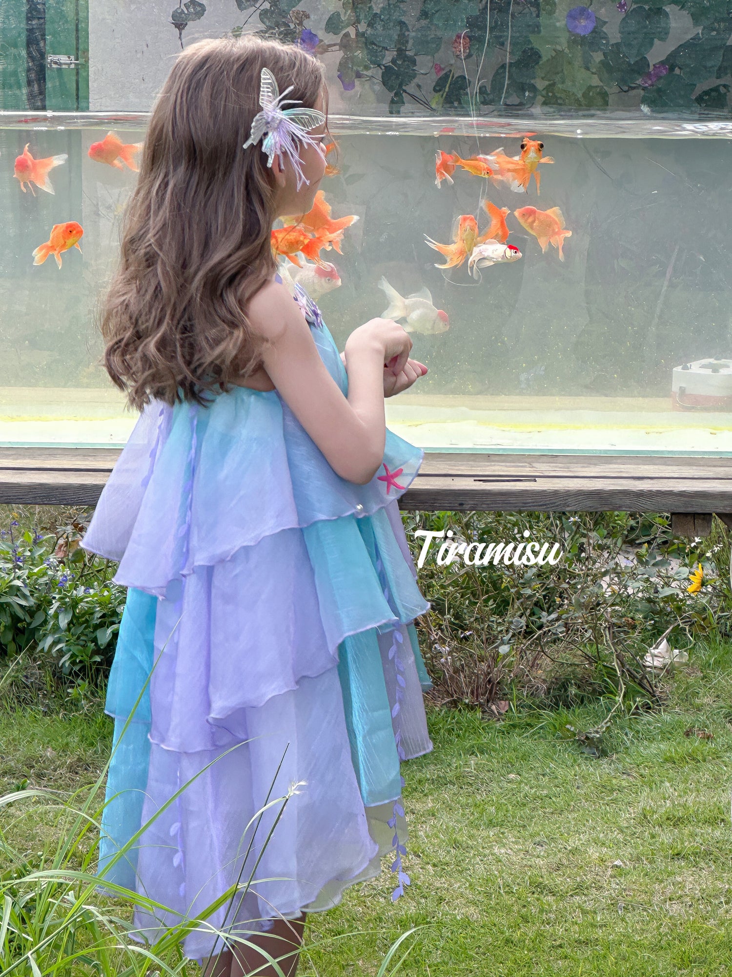 Romantic Layered Tulle Dress for Girls