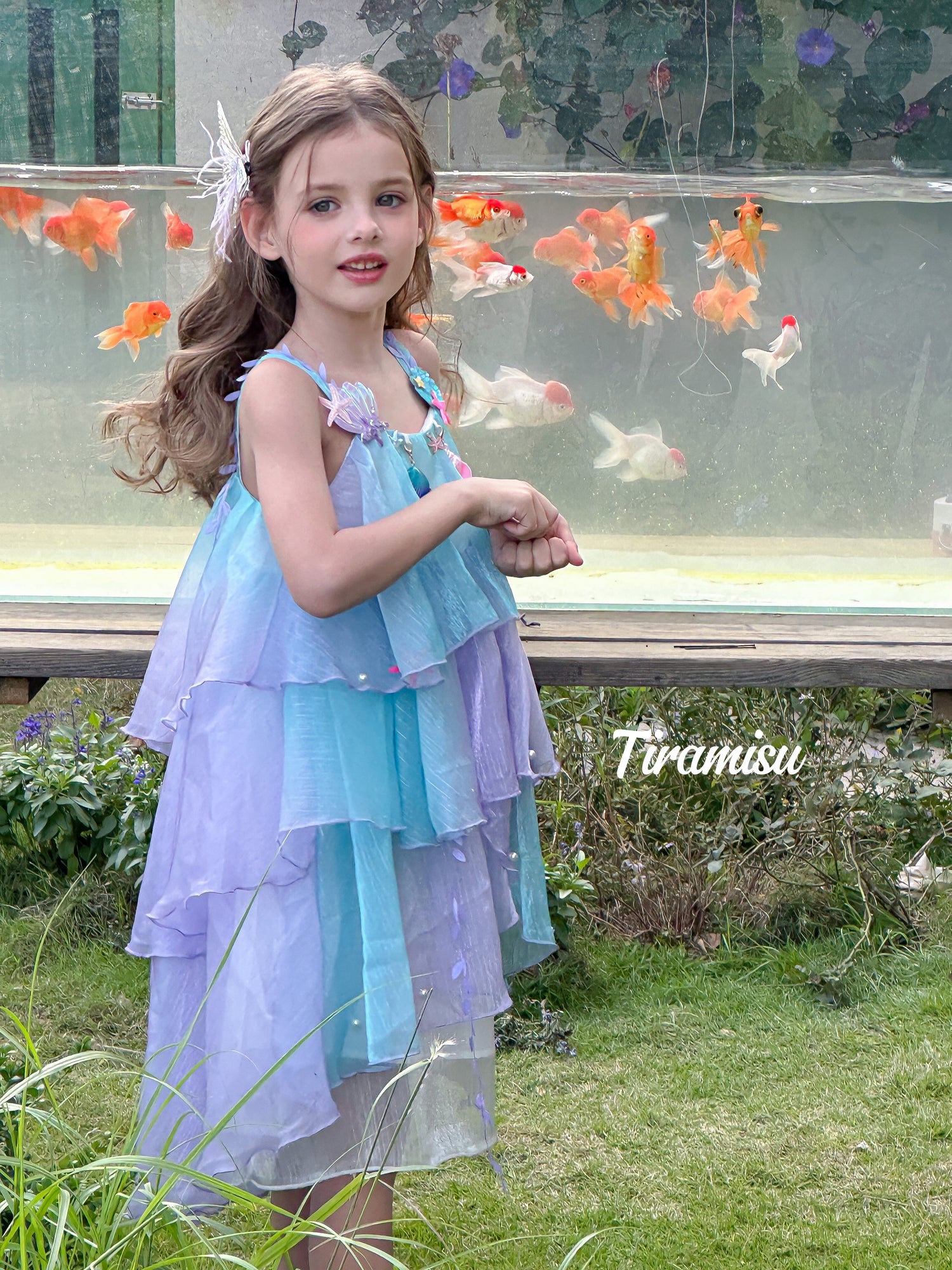 Romantic Layered Tulle Dress for Girls