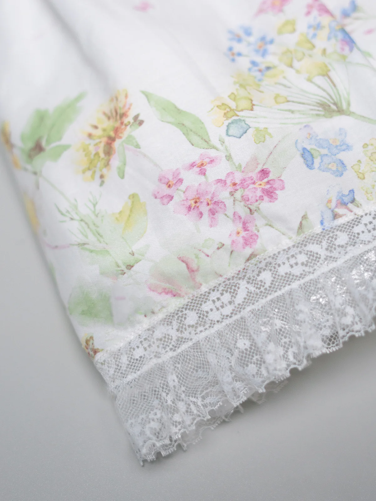 Floral Smocked  Lace Pink Satin Noori Dress