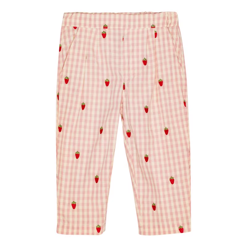 Floess Dolly Pants Pink Berry Gingham