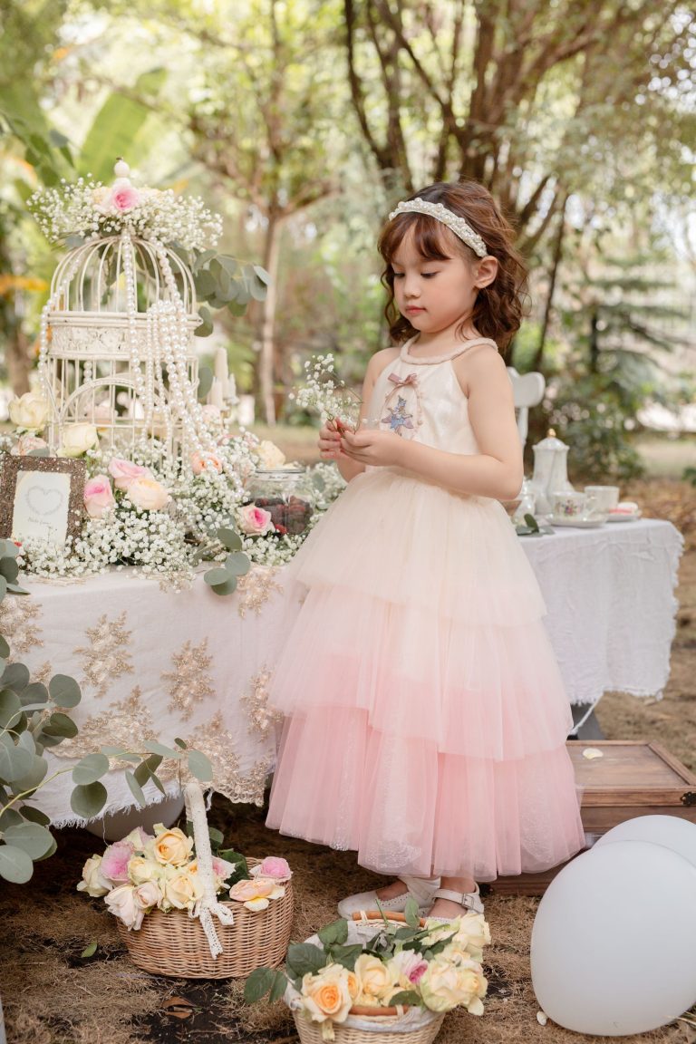 ChaikoHouse Clara Halter Dress with Embroidery & Flared Skirt| Pre-order