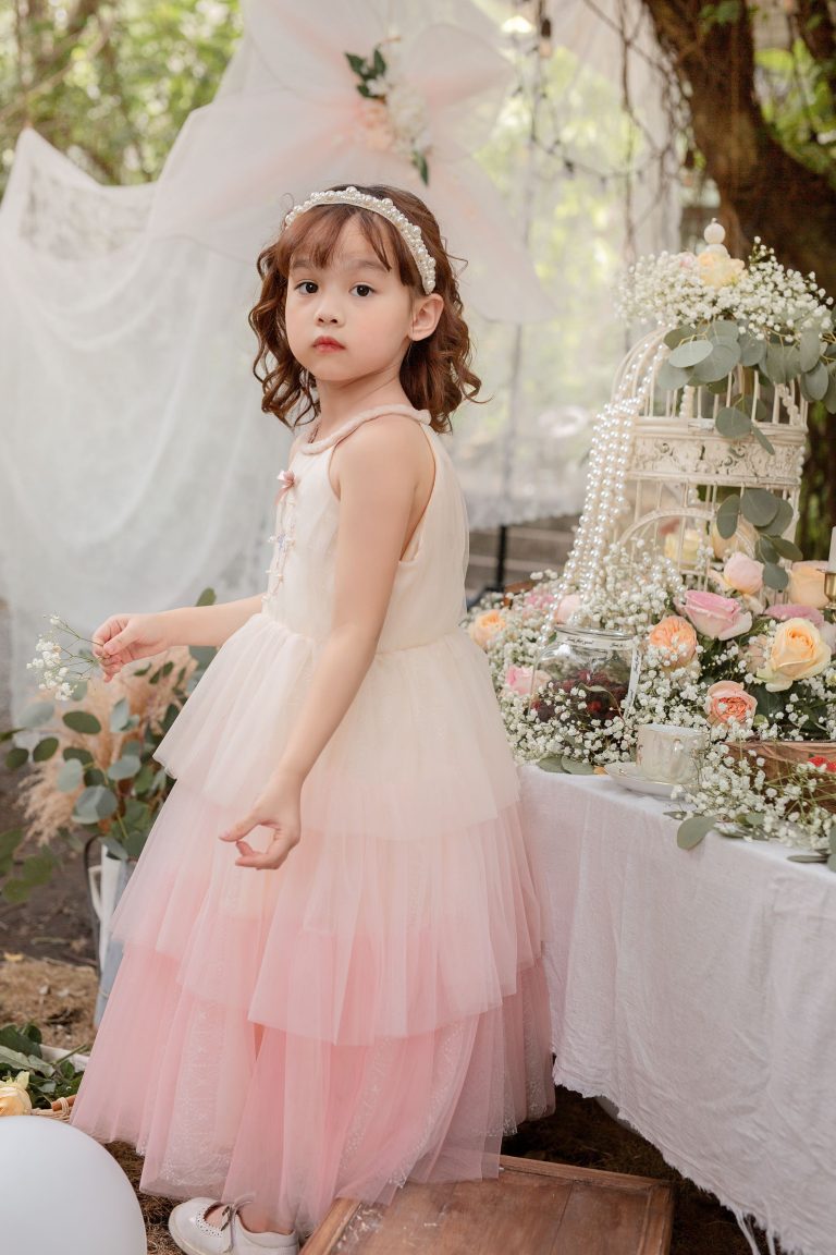 ChaikoHouse Clara Halter Dress with Embroidery & Flared Skirt| Pre-order
