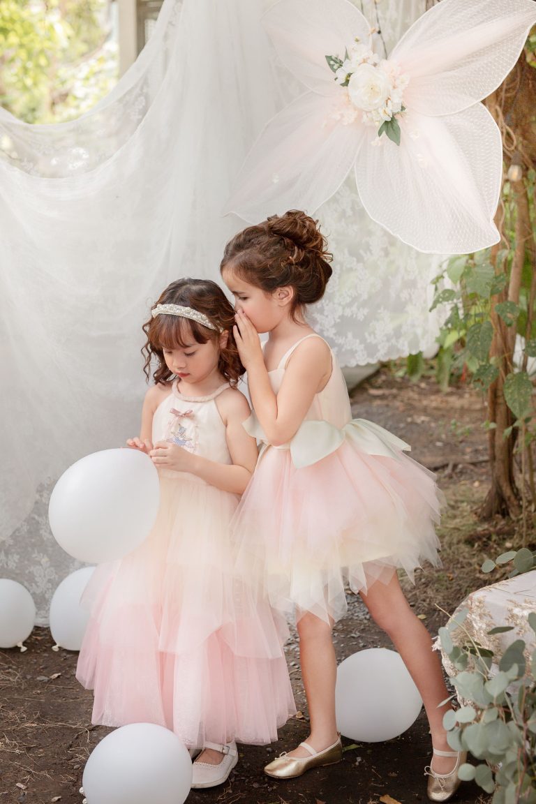 ChaikoHouse Clara Halter Dress with Embroidery & Flared Skirt| Pre-order