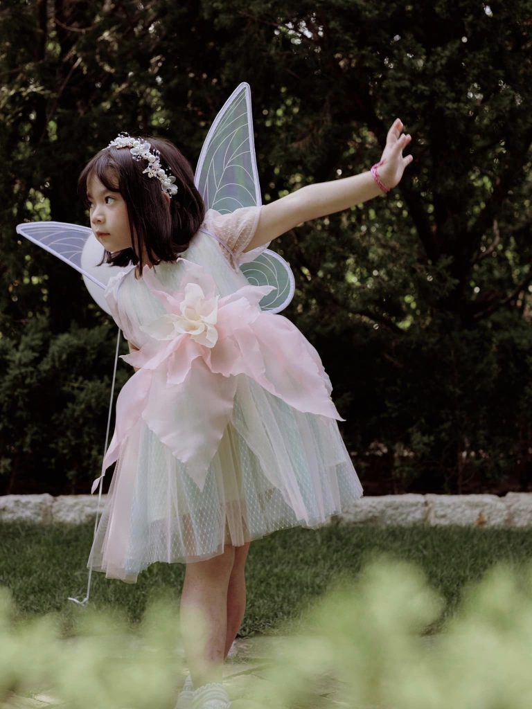 ChaikoHouse Lily Dress with Puffy Sleeves & Bows| Pre-order
