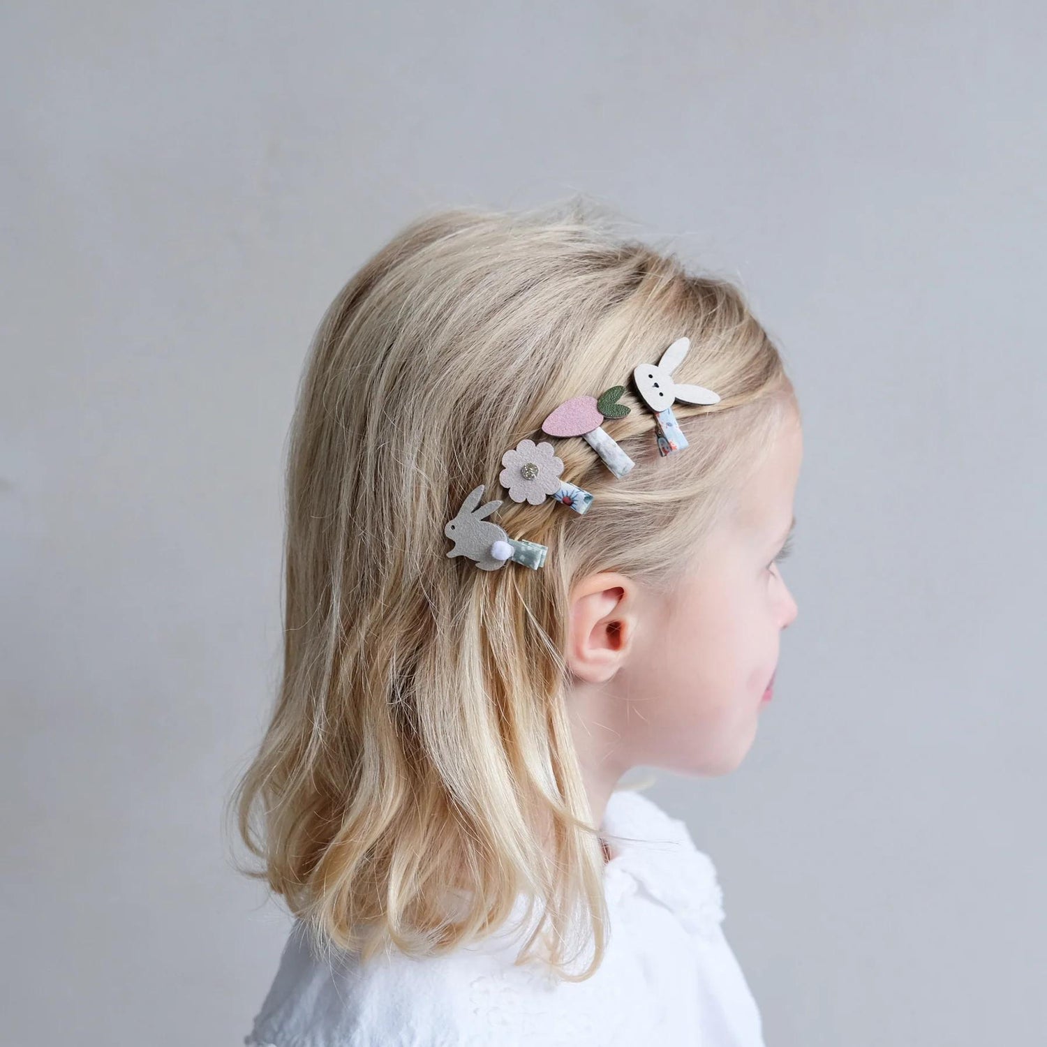 Bunny & Flower Mini Hair Clips