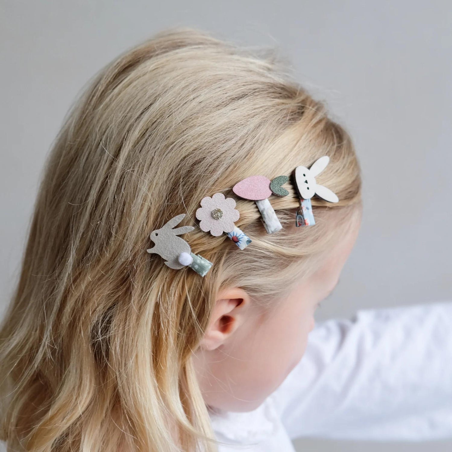 Bunny & Flower Mini Hair Clips