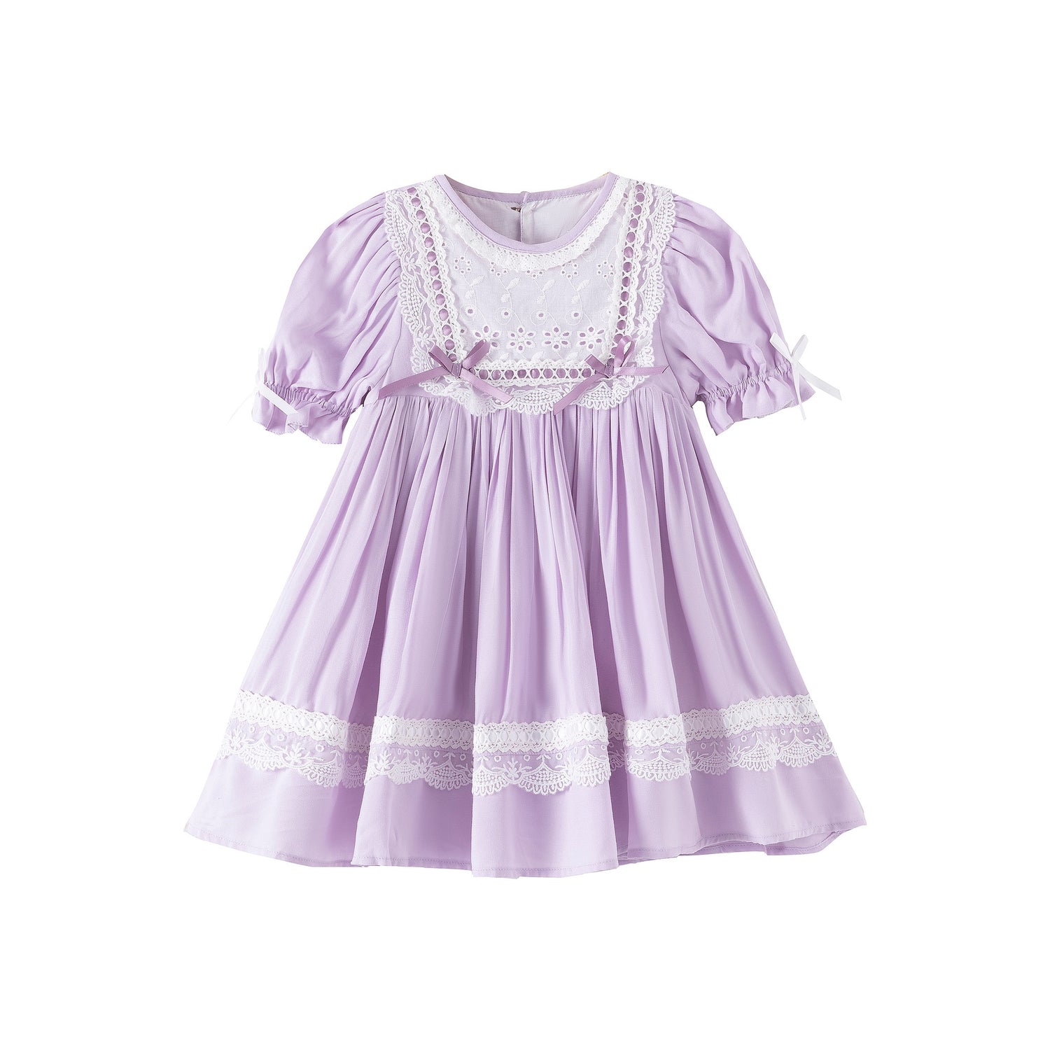 JannyBB Baby Purple Heirloom Lace Dress