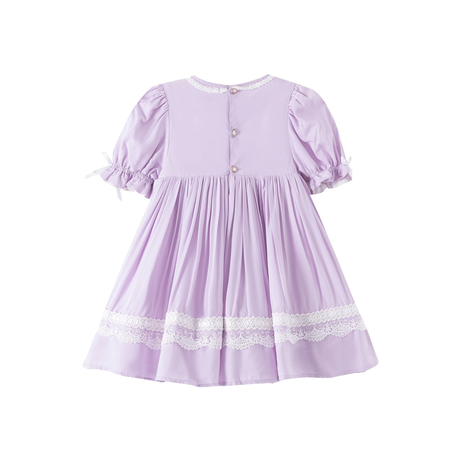 JannyBB Baby Purple Heirloom Lace Dress