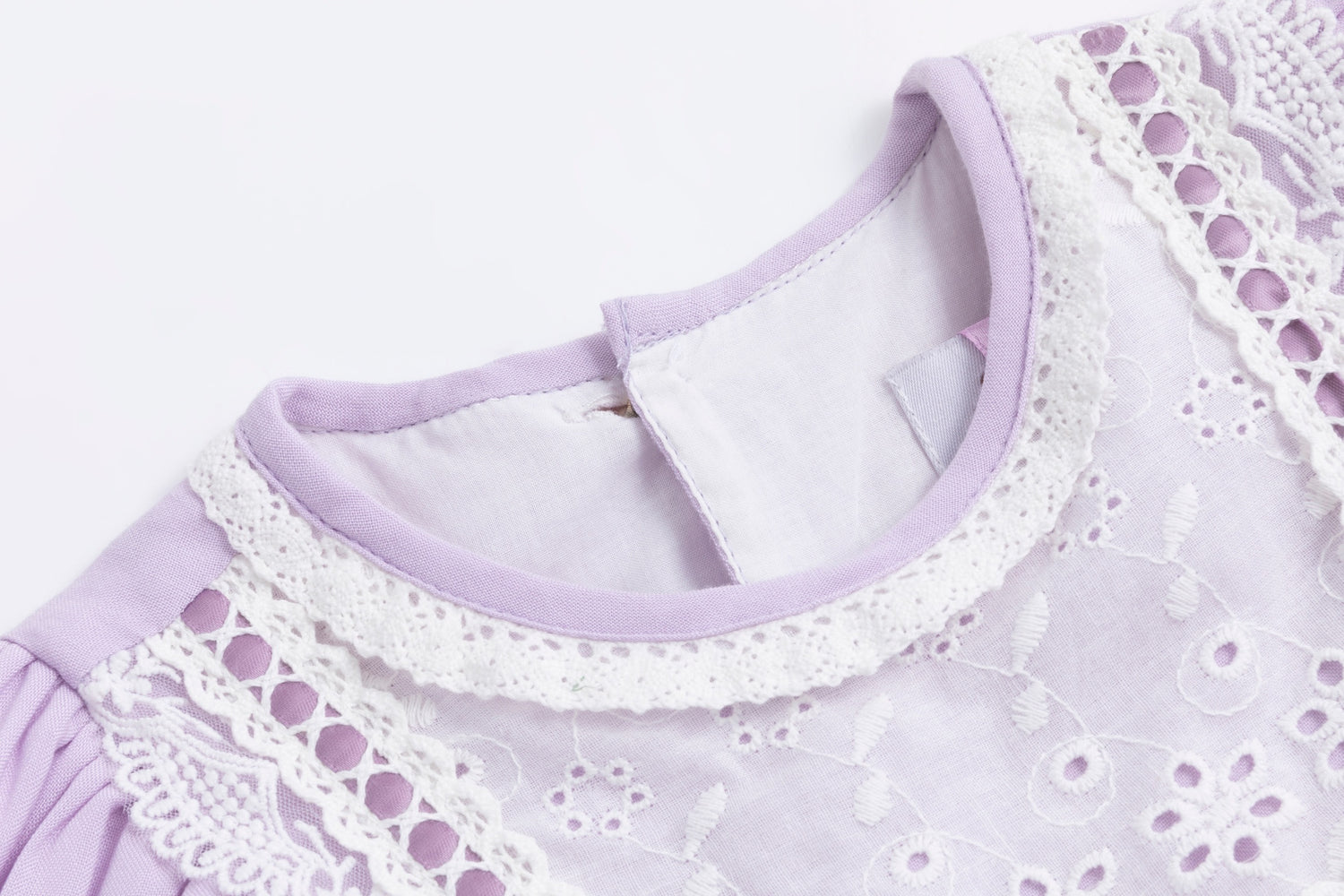 JannyBB Baby Purple Heirloom Lace Dress