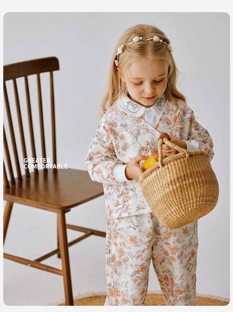 Children's spring and fall floral sports set