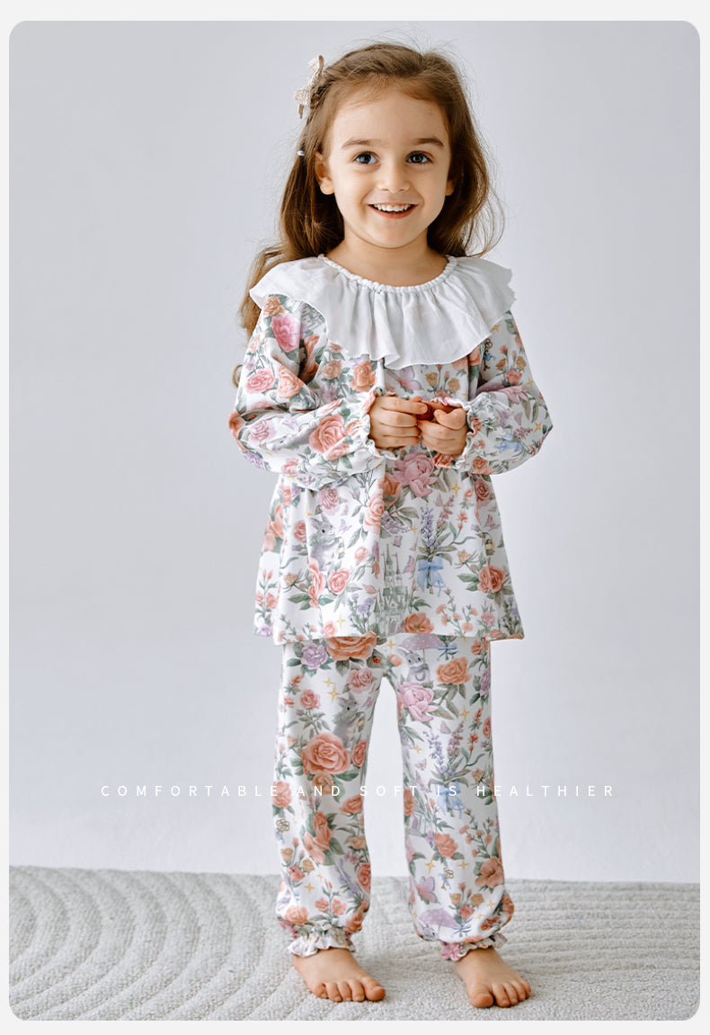 Girls Rose Garden Long Sleeve Loungewear