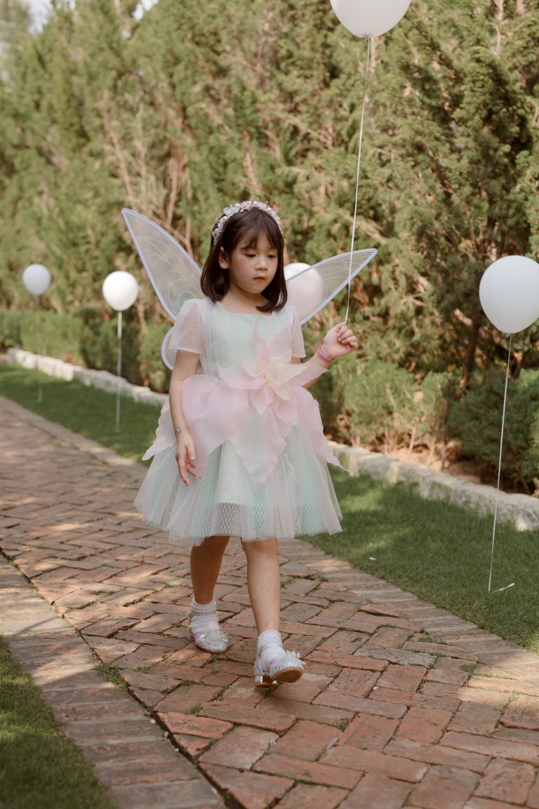 ChaikoHouse Lily Dress with Puffy Sleeves & Bows| Pre-order