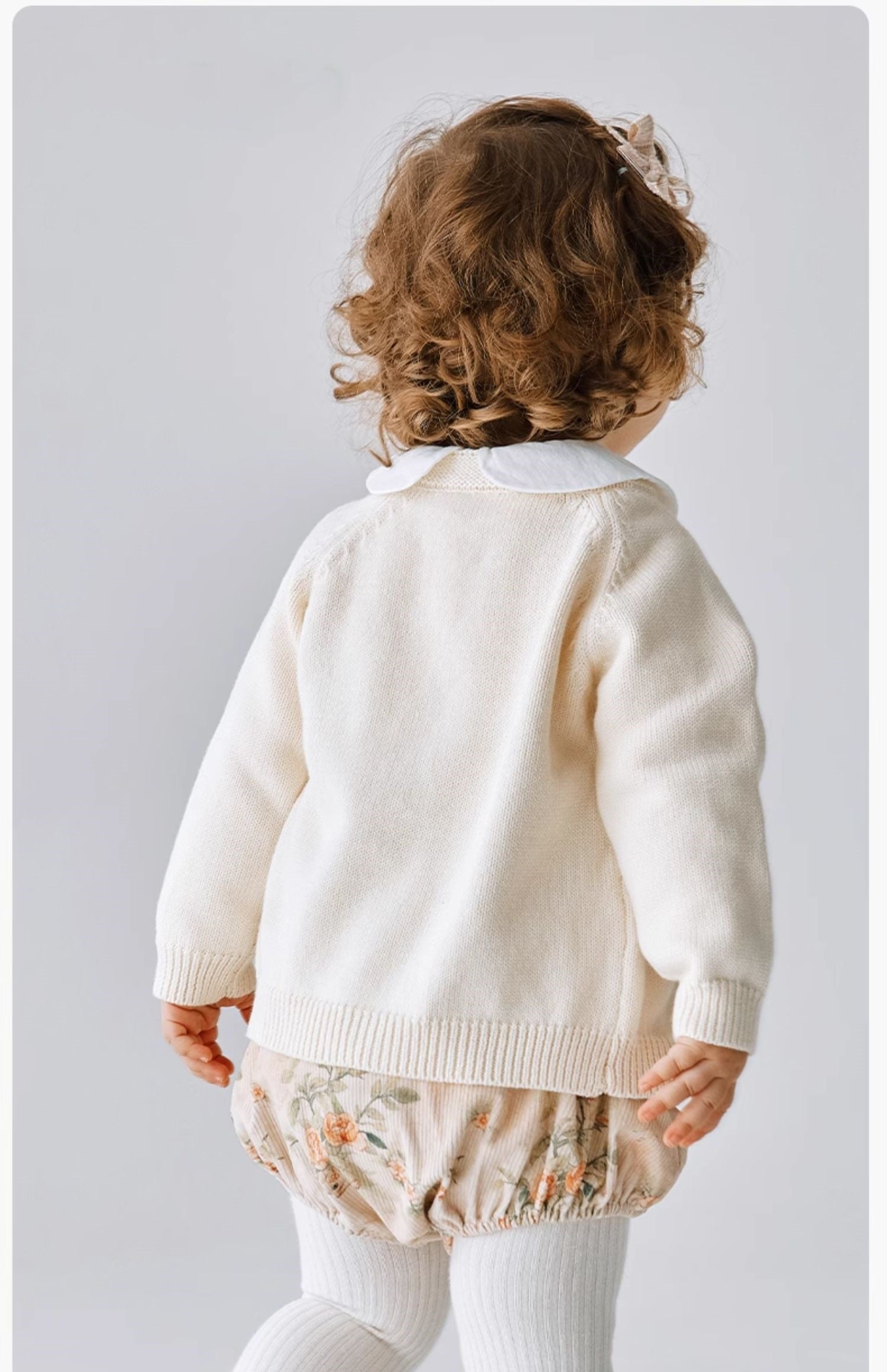 Children's Beige Wreath Sweater