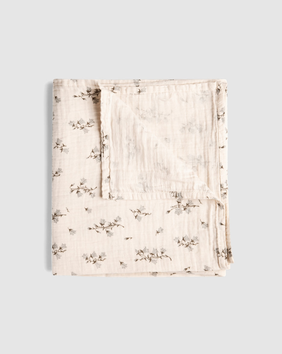 Garbo&Friends Muslin Swaddle Blanket-Bluebell