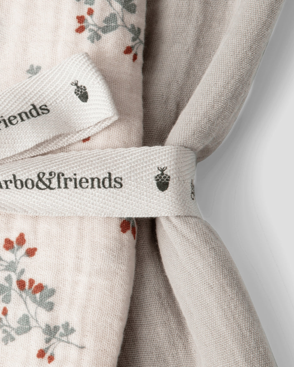 Garbo&Friends 100% Cotton Percale Muslin Set of 2-Clover