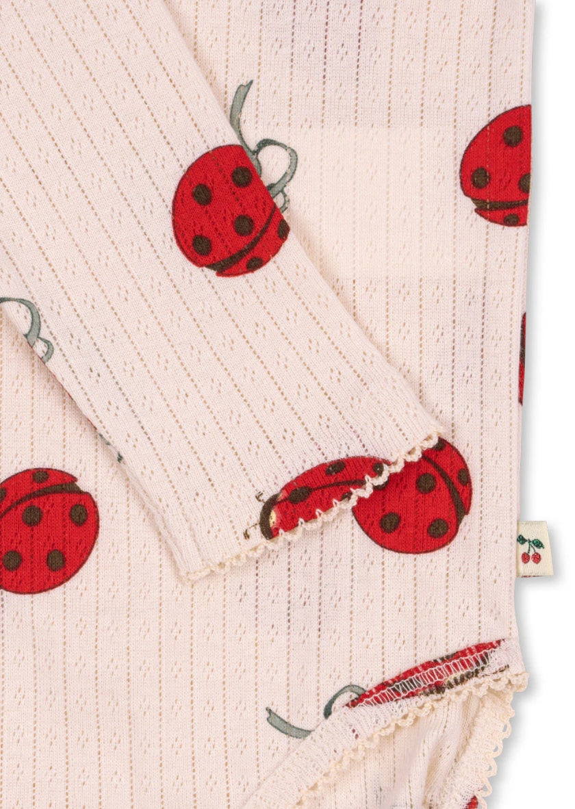 Konges Slojd Organic Cotton Ladybug Print Bodysuit