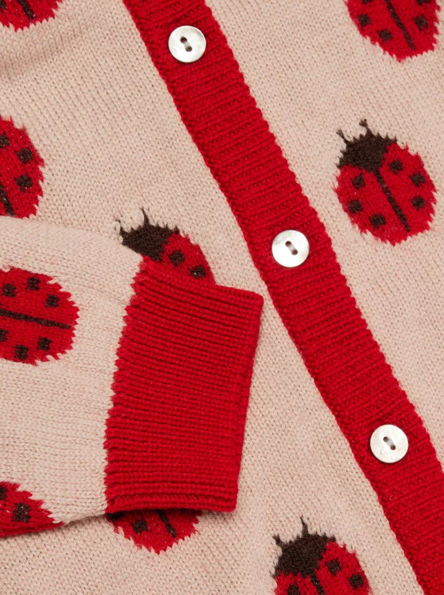 Konges Slojd Wool Ladybird Knitted Cardigan