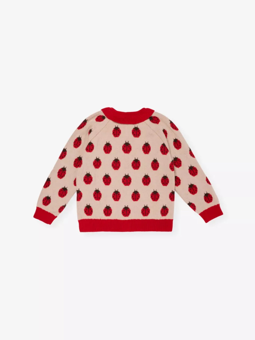 Konges Slojd Wool Ladybird Knitted Cardigan