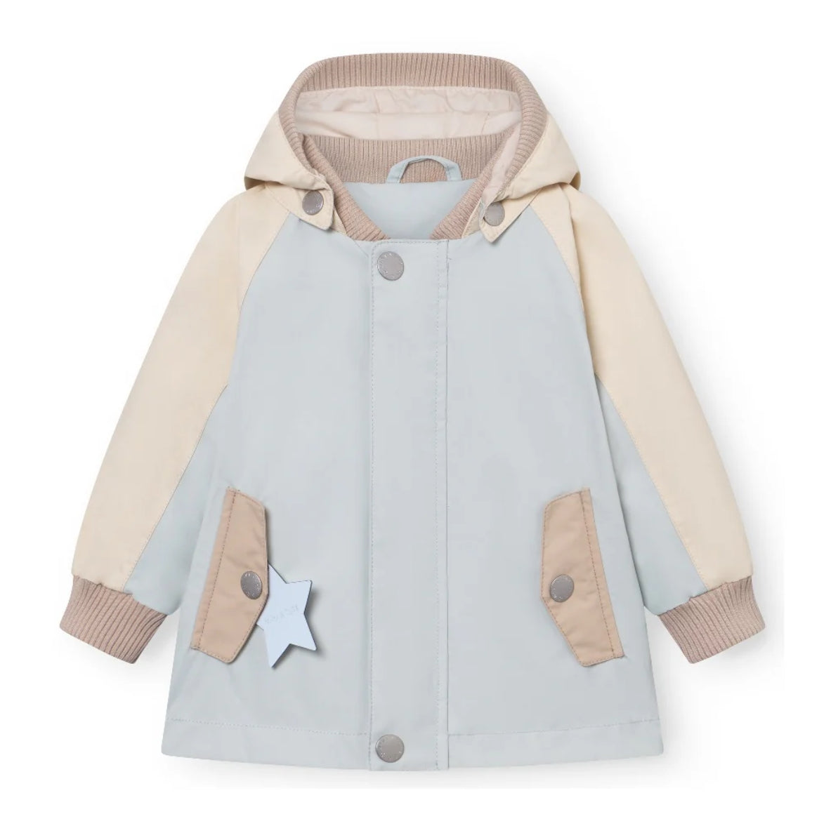 MINI A TURE Kids Waterproof Jacket with Detachable Hood