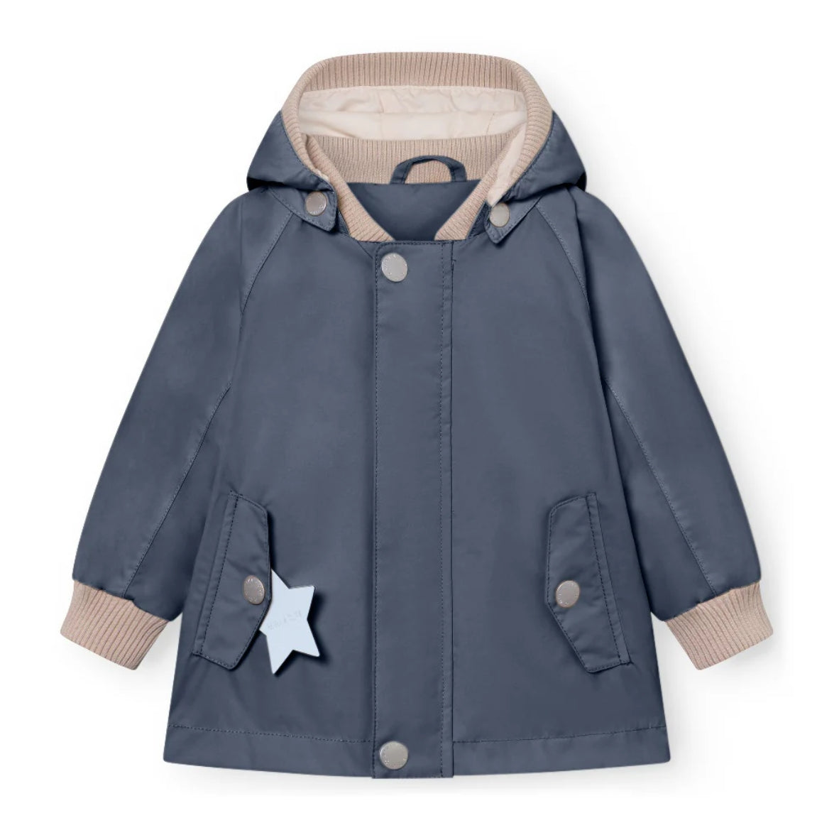 MINI A TURE Kids Waterproof Jacket with Detachable Hood