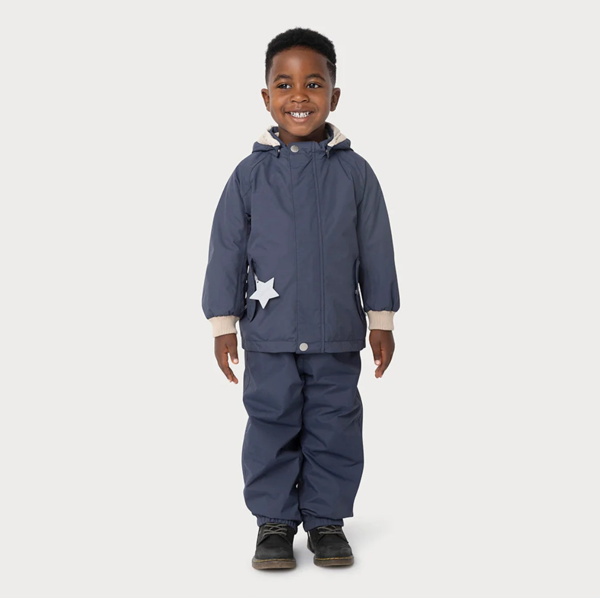 MINI A TURE Kids Waterproof Jacket with Detachable Hood