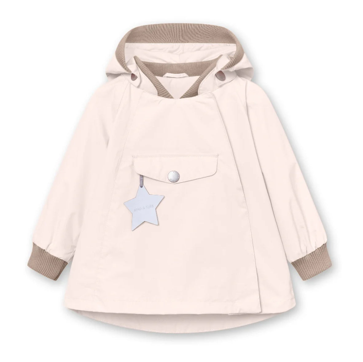 MINI A TURE Kids Waterproof Jacket with Detachable Hood & Reflective Details