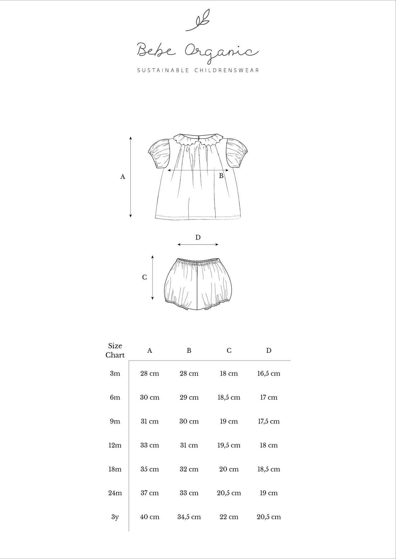 Bebe Organic Baby Top and Bloomer Set