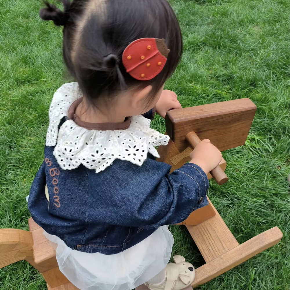 Cute Ladybug Clover Kids Hair Clip