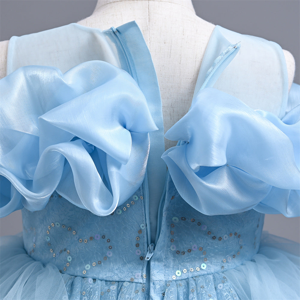 Blue Princess Dresses Evening Gowns Flower Girl Dresses Dresses