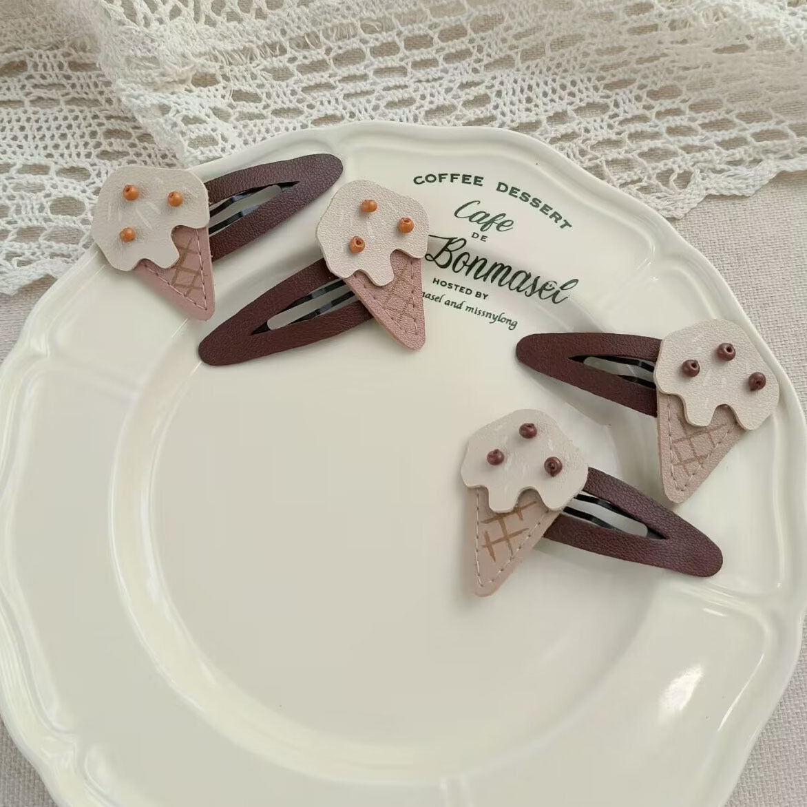 Ice-cream Styled Children's Hair Clips