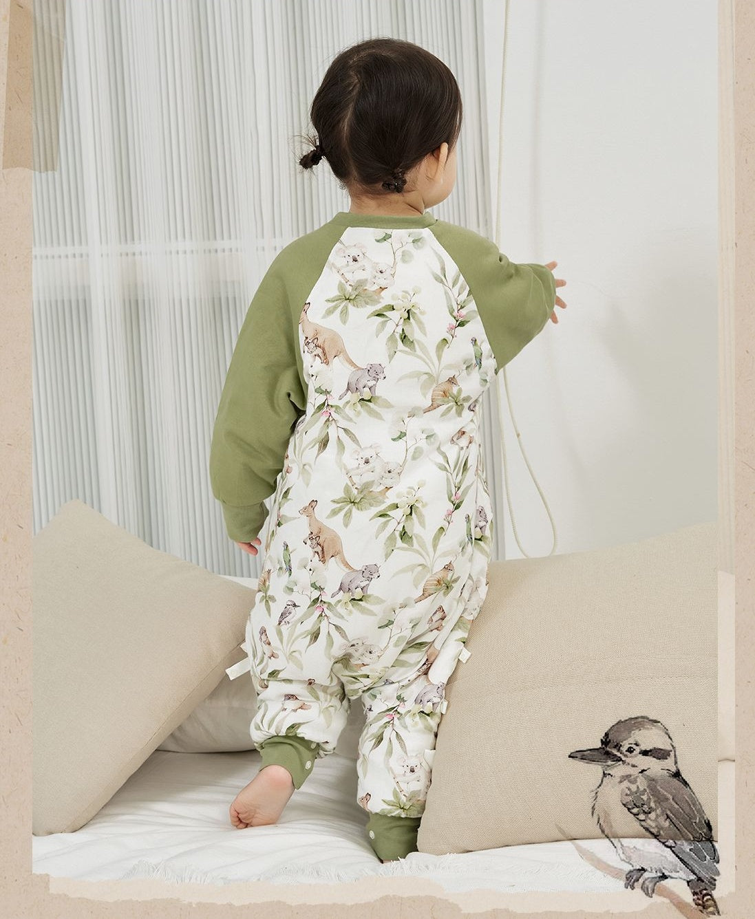 Baby Jungle Sleeping Bag (Thin Sandwich Cotton 2.5 TOG)