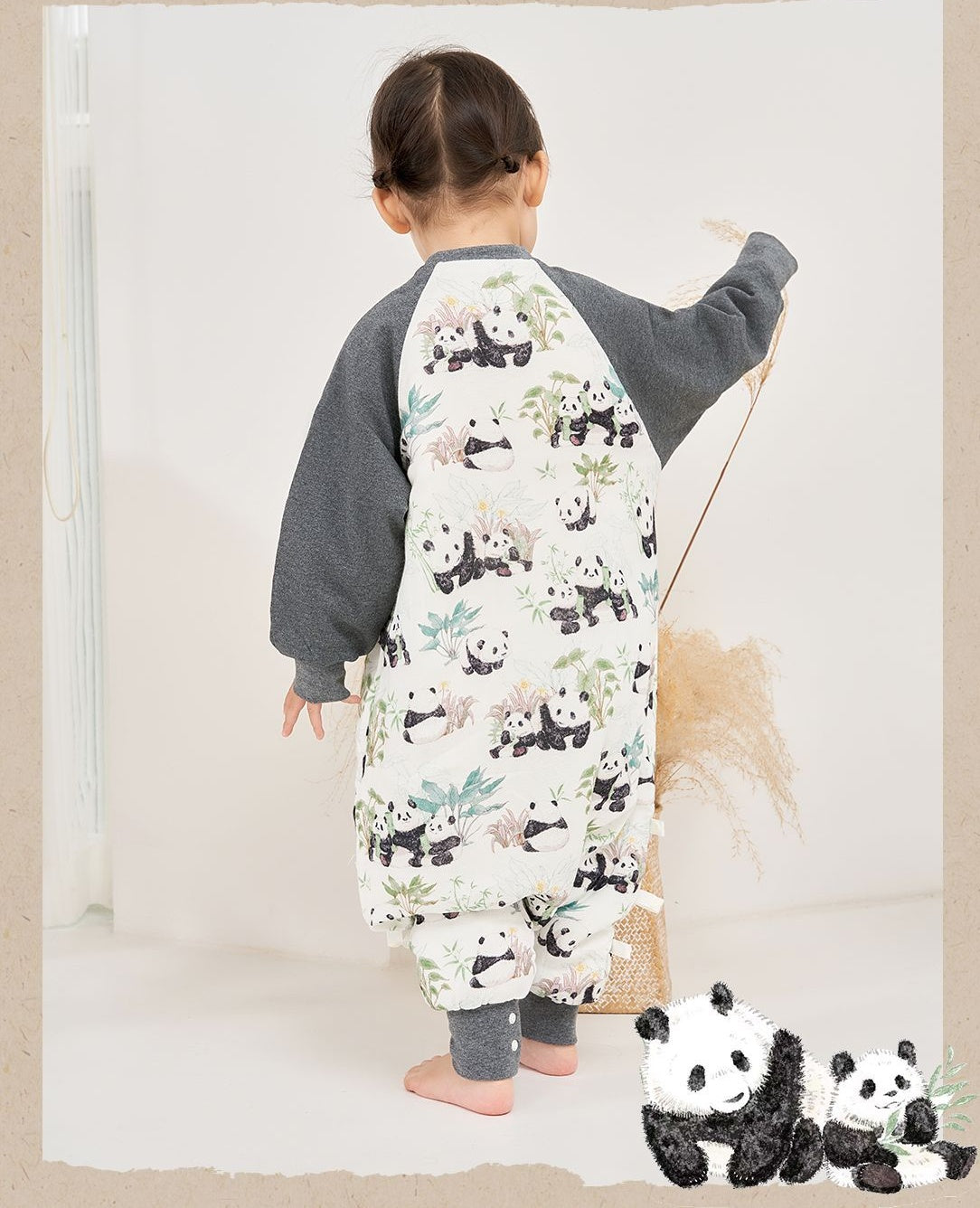 Baby Garden Panda Sleeping Bag (Thin Sandwich Cotton 2.5TOG)