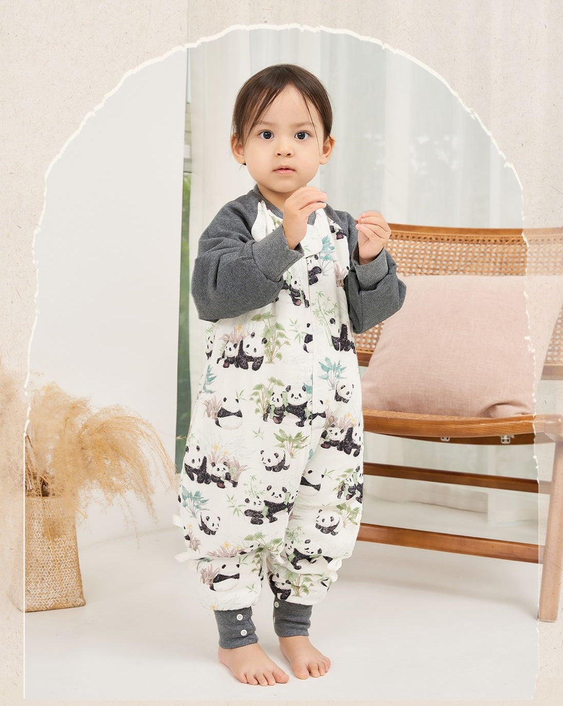 Baby Garden Panda Sleeping Bag (Thin Sandwich Cotton 2.5TOG)