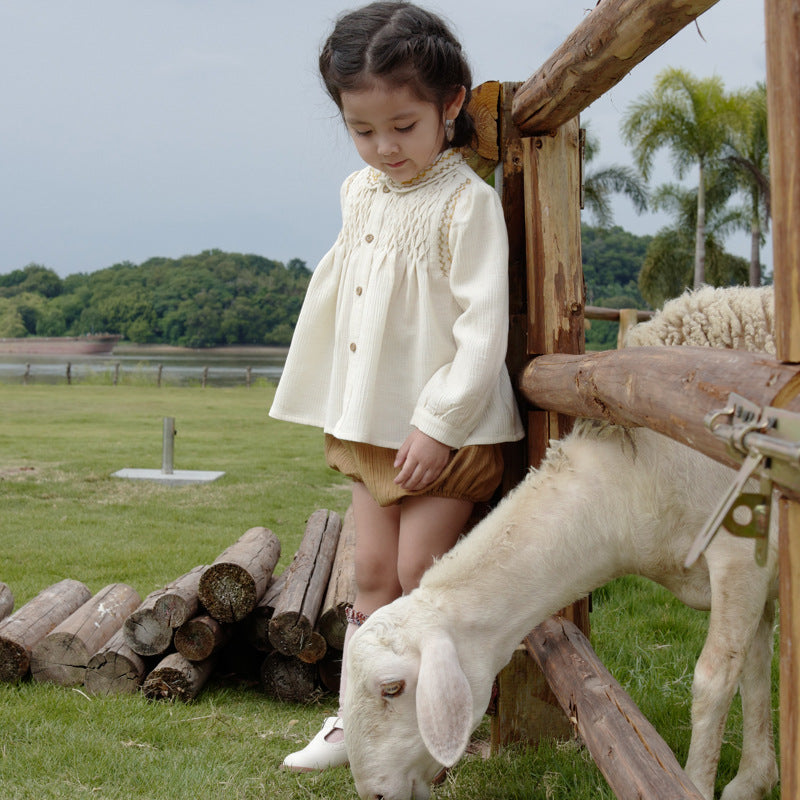 Embroidered Baby&Girls Blouse