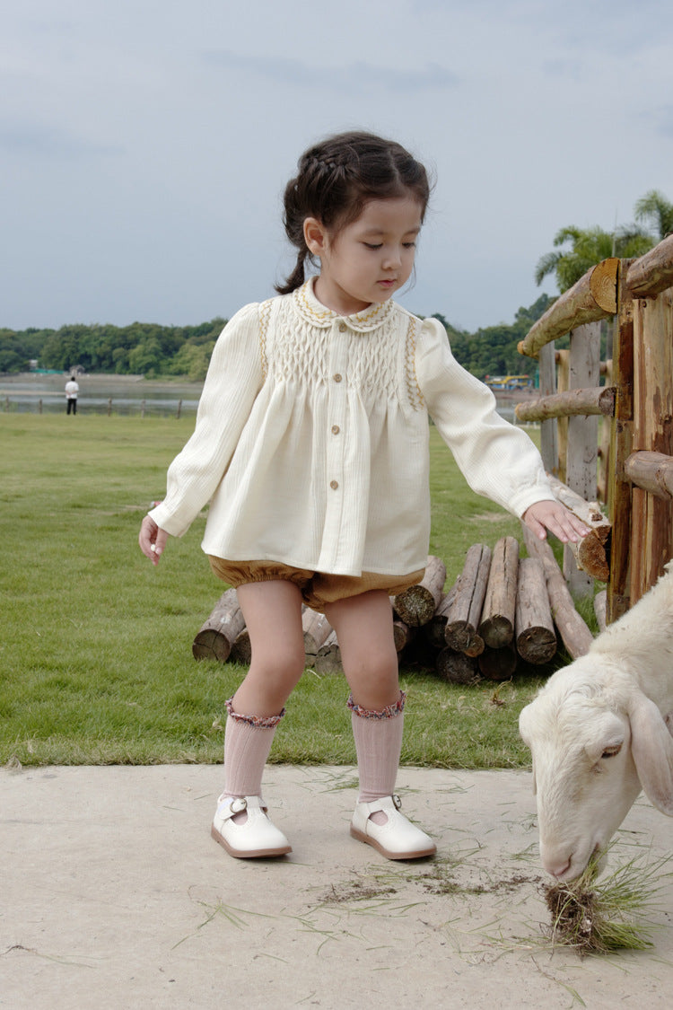 Embroidered Baby&Girls Blouse