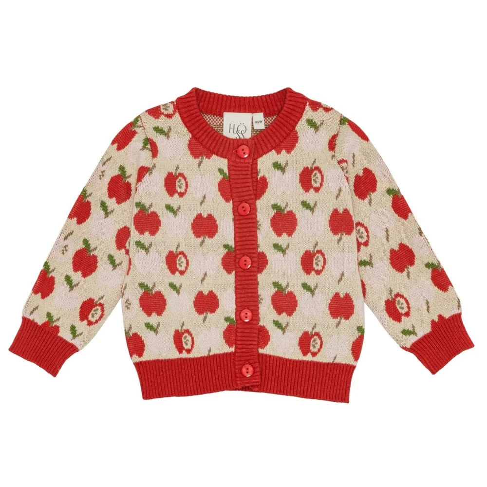 Apple Knit Cardigan – Red Apple