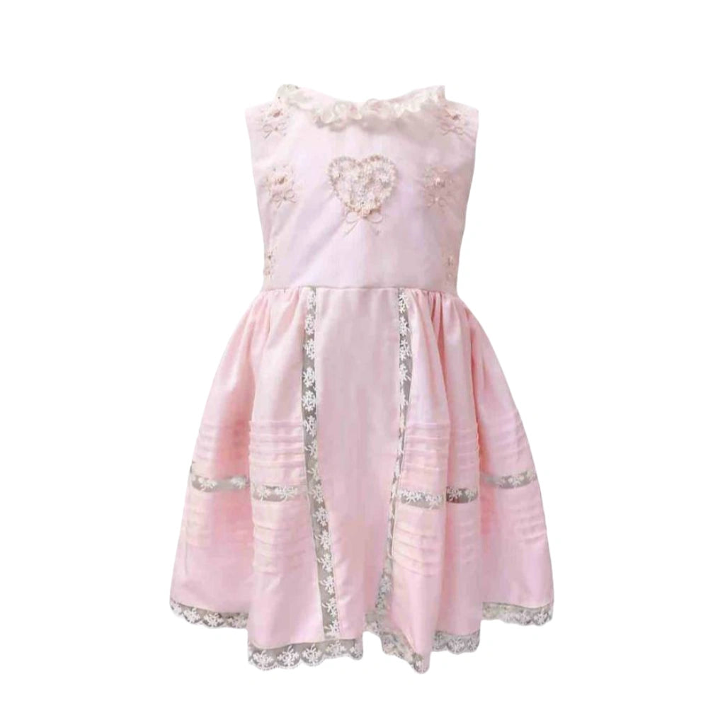 Hand-Embroidered Dotted Swiss Victorian  Dress