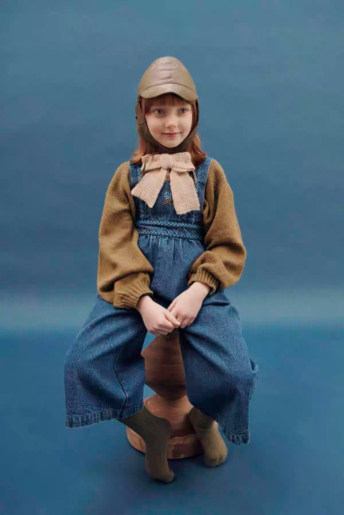 Emile et Ida  Knit Cardigan - Cactus Brown Wool Blend
